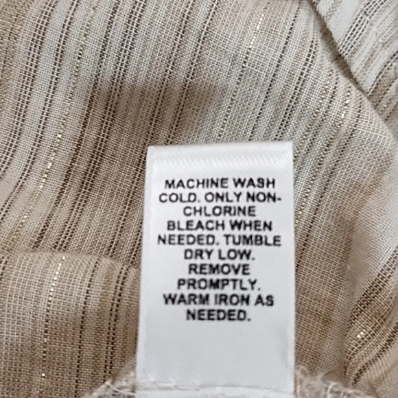 Cato Very Lightweight Cotton, Raw Edge, Tie Front Blouse Shacket Layering Piece - Picture 9 of 10